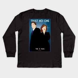 Trust No One Kids Long Sleeve T-Shirt